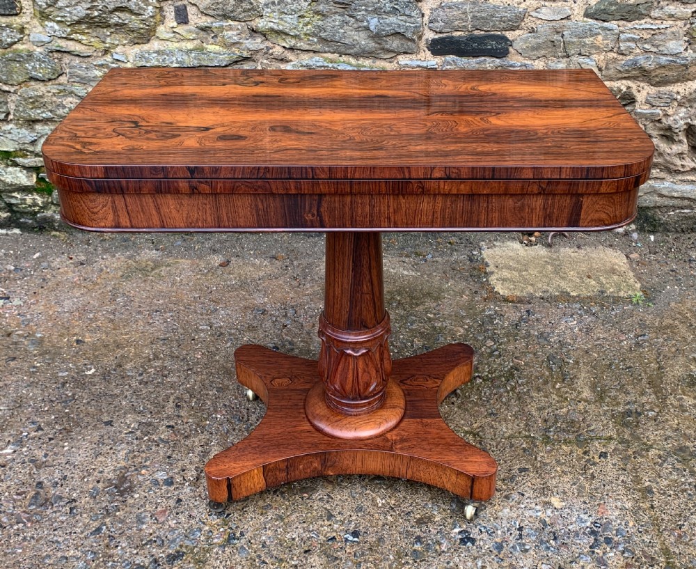 Regency Rosewood Card Table
