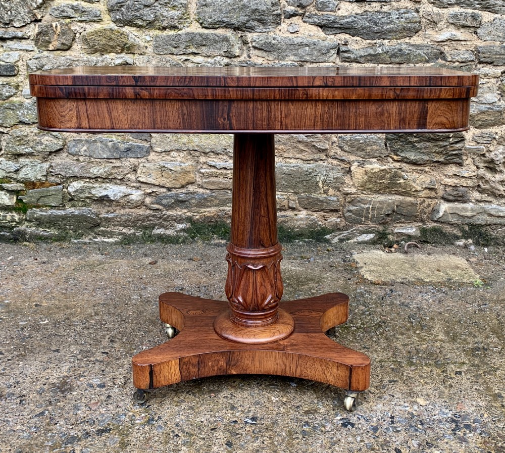 Regency Rosewood Card Table View II