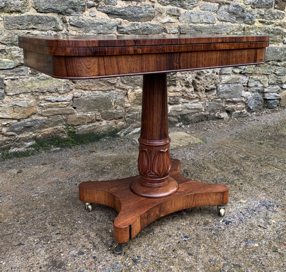 Regency Rosewood Card Table View III