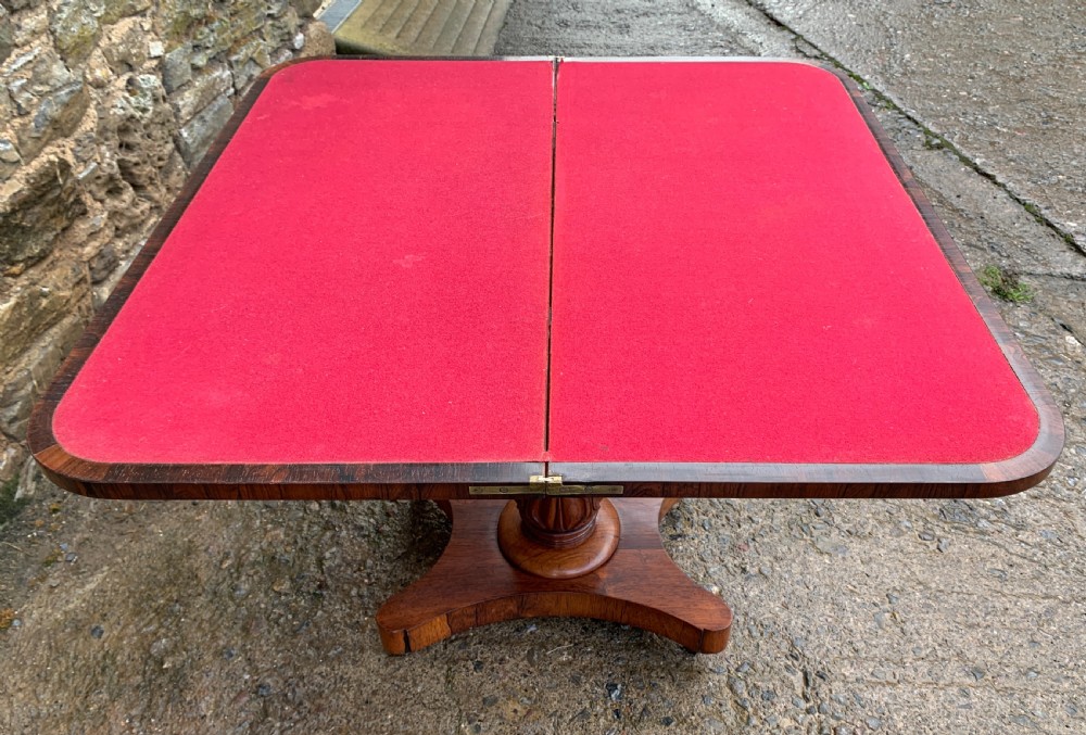 Regency Rosewood Card Table View IV