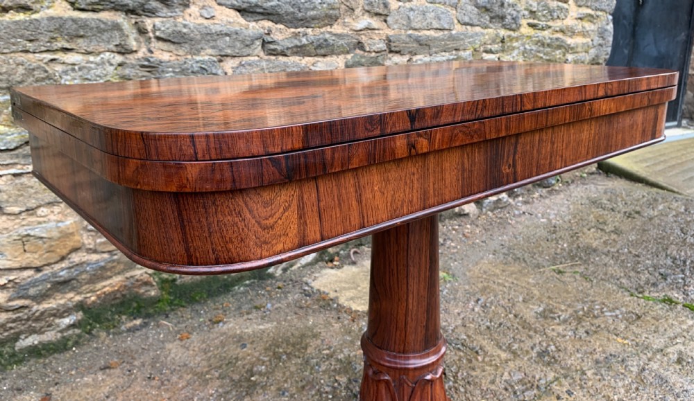 Regency Rosewood Card Table View VI