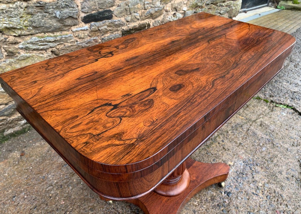 Regency Rosewood Card Table View VII
