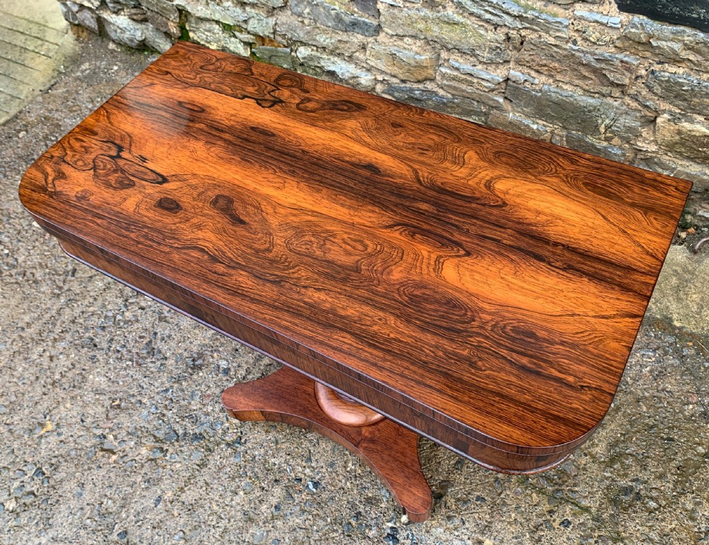 Regency Rosewood Card Table View IX