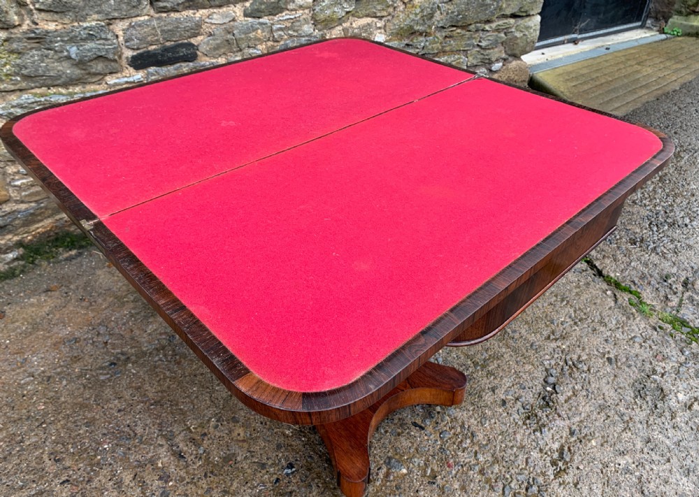 Regency Rosewood Card Table View XV