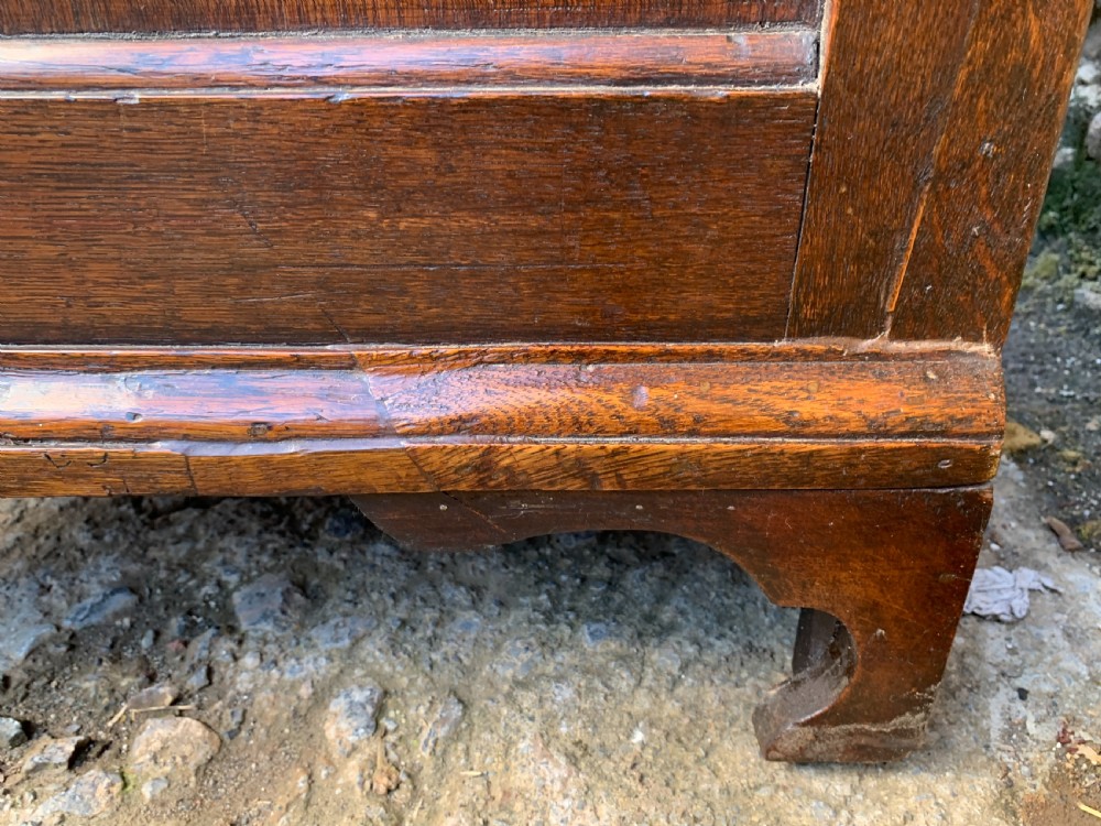 18th Century Georgian Oak Crossbanded Bureau View XVII