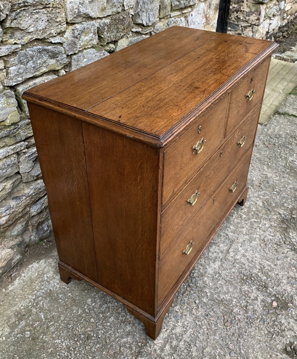 Small Antique Oak Chest of Drawers View VI
