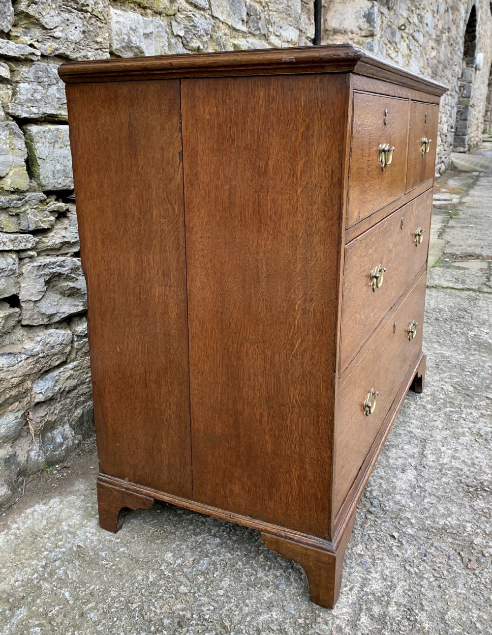 Small Antique Oak Chest of Drawers View IX