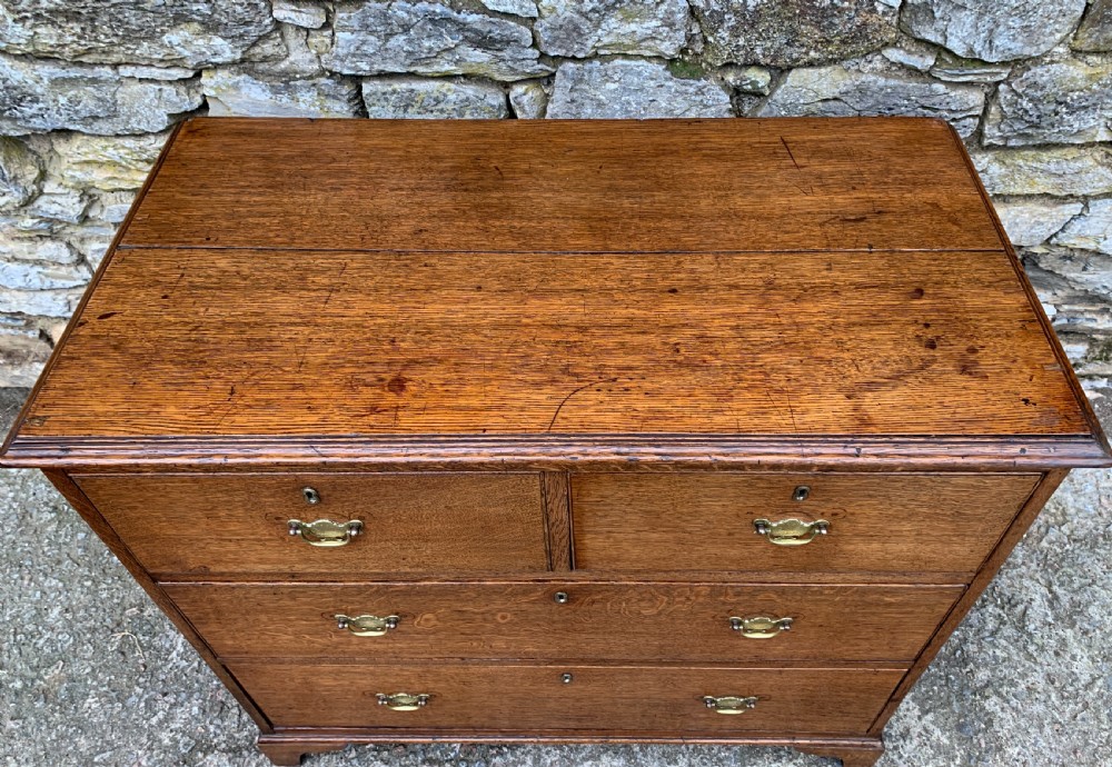 Small Antique Oak Chest of Drawers View XV