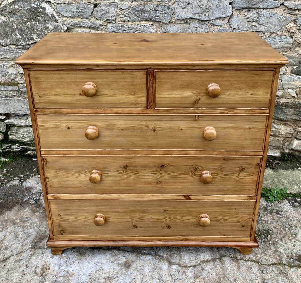 Antique Pine Chest of Drawers  View II