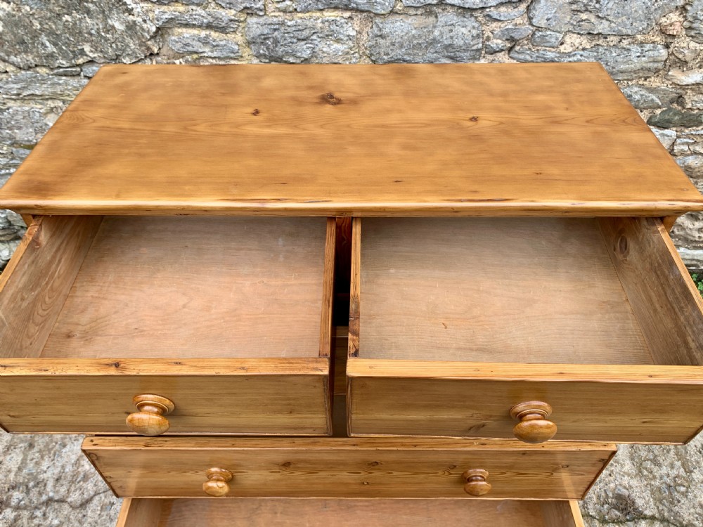 Antique Pine Chest of Drawers  View XI