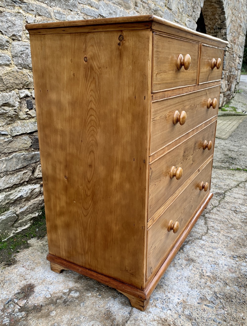 Antique Pine Chest of Drawers  View XII
