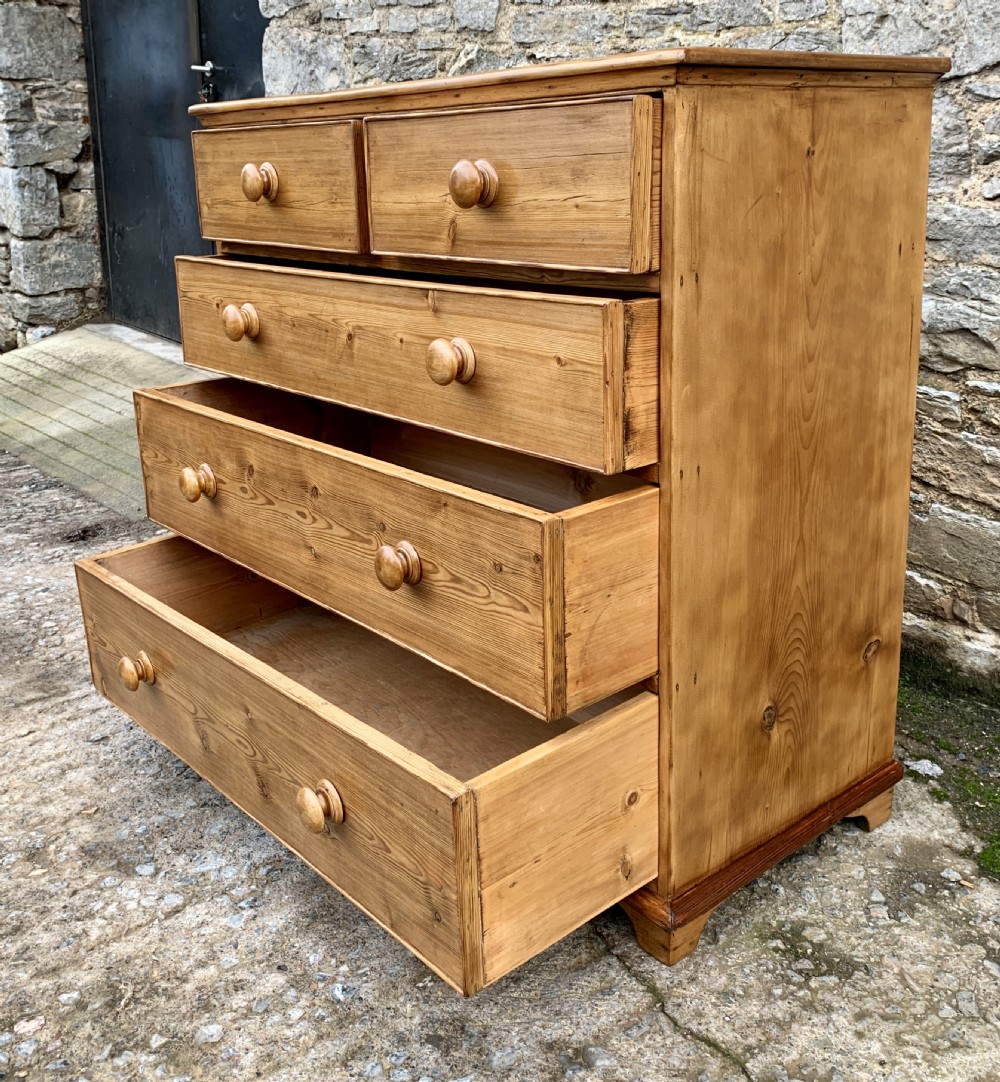 Antique Pine Chest of Drawers  View XV
