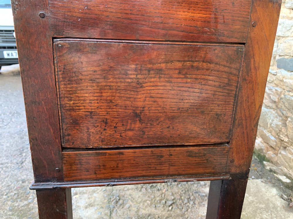 Large Antique Elm Dresser Base View V