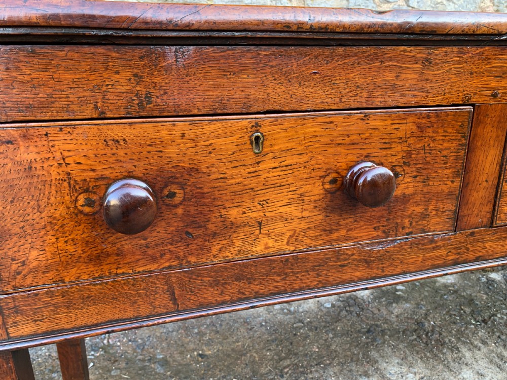 Large Antique Elm Dresser Base View VII