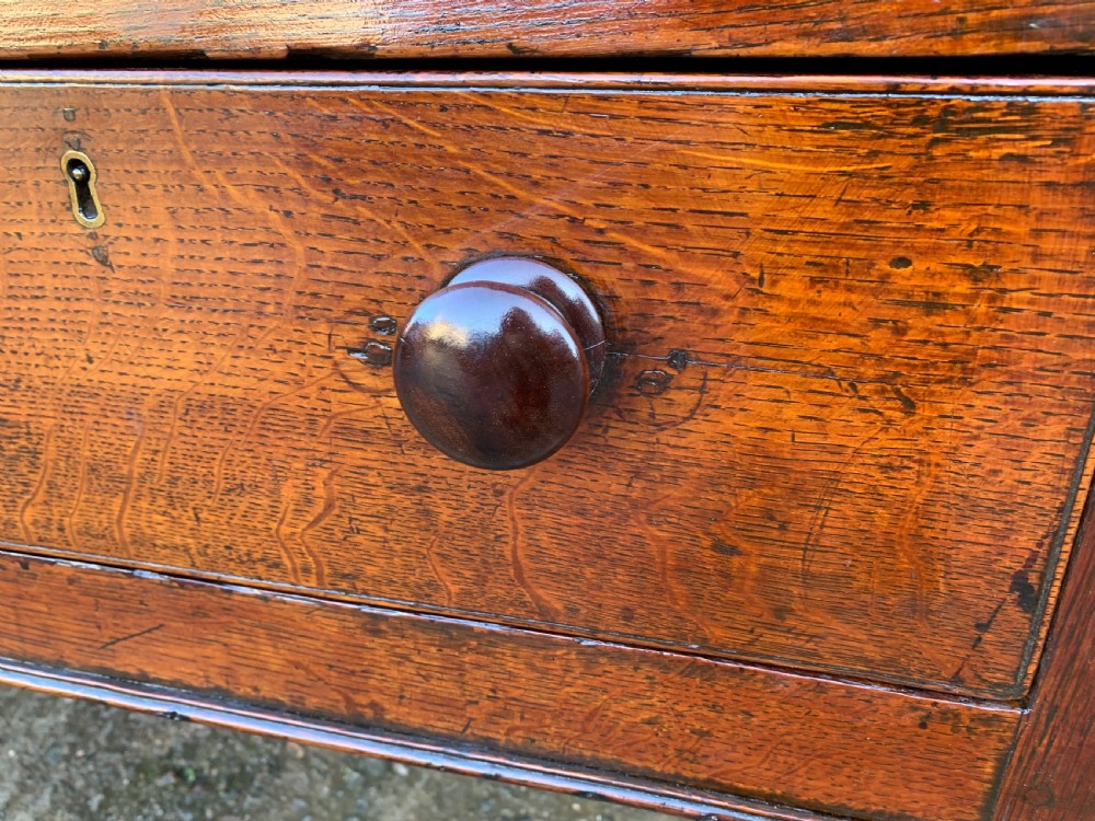 Large Antique Elm Dresser Base View XI