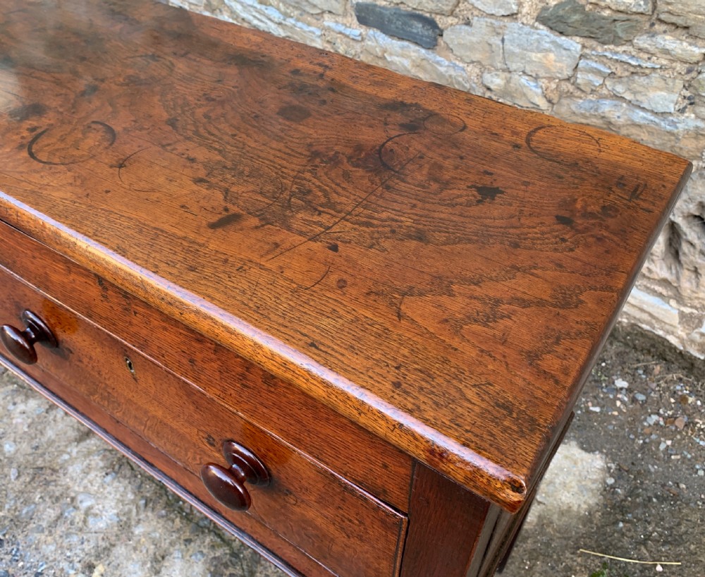 Large Antique Elm Dresser Base View XXI