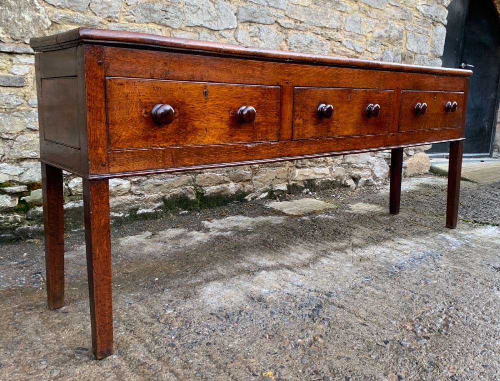 Large Antique Elm Dresser Base View XXIII