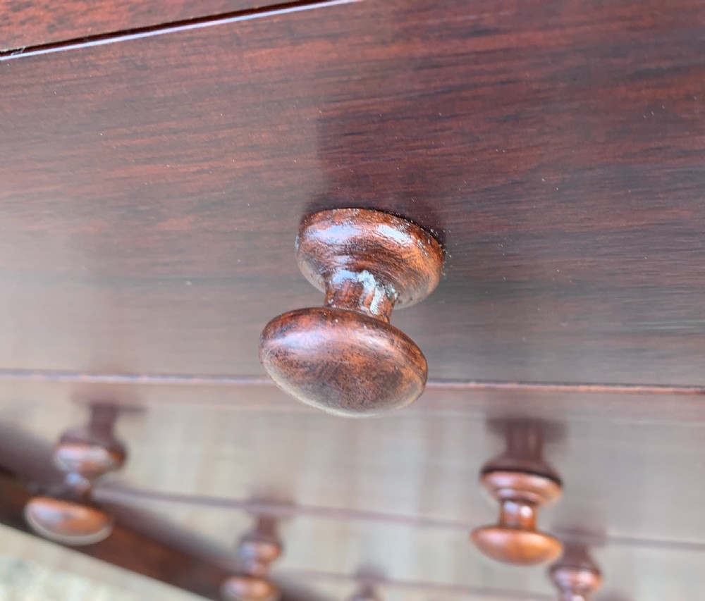 Antique Mahogany Wellington Cabinet Chest  View XIII