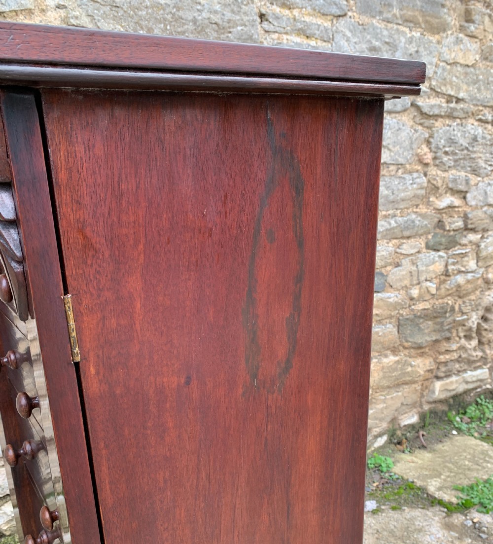 Antique Mahogany Wellington Cabinet Chest  View XIX