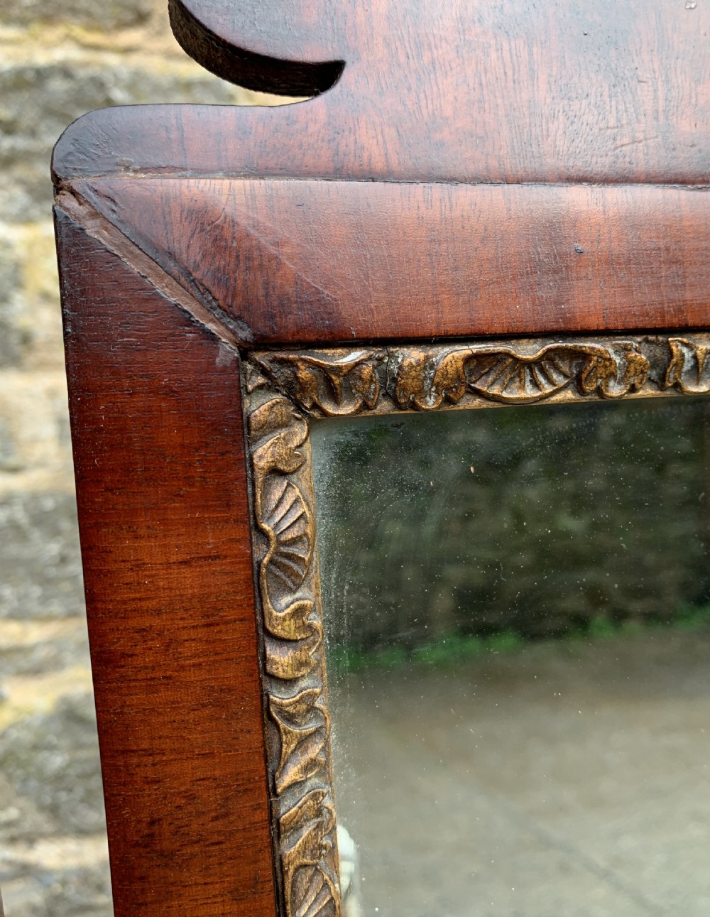 Antique Mahogany Cheval Mirror View XI