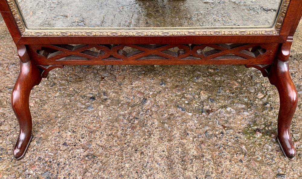Antique Mahogany Cheval Mirror View XII