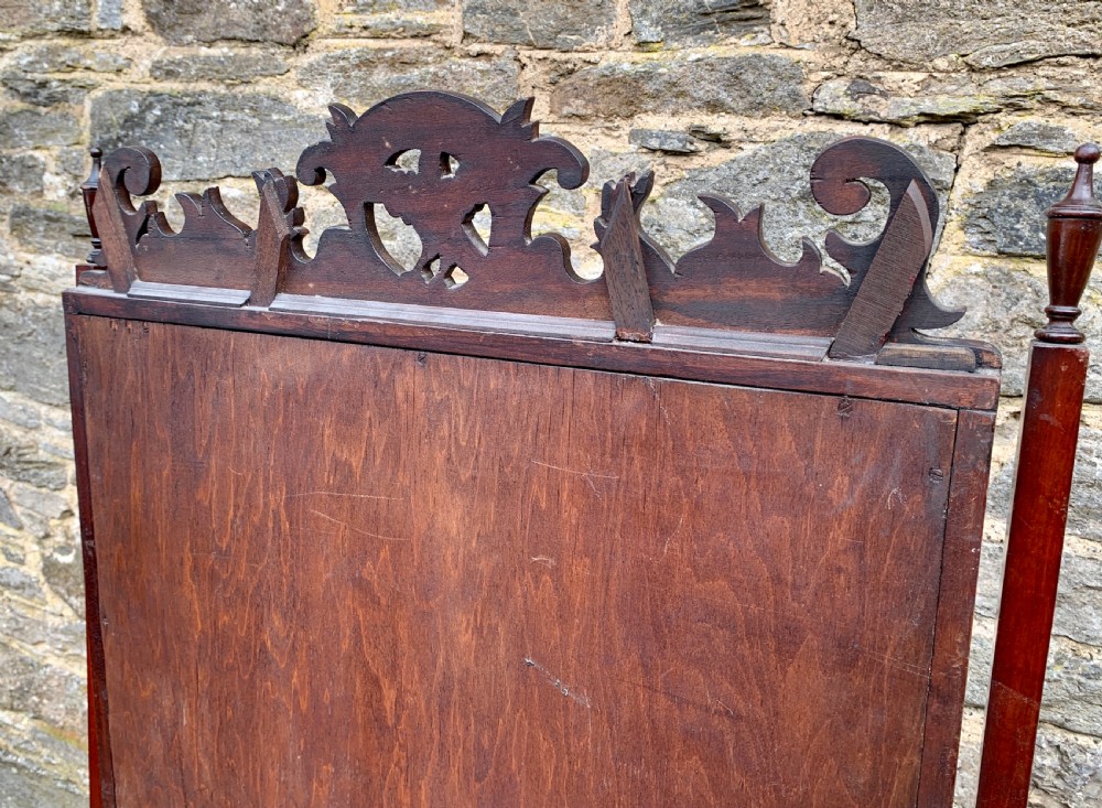 Antique Mahogany Cheval Mirror View XVII