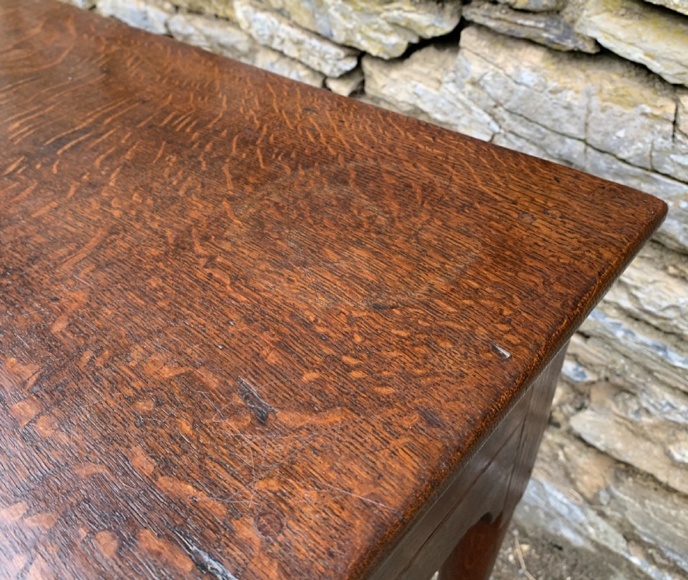 18th Century Georgian Oak Pad Foot Side Table  View XVII