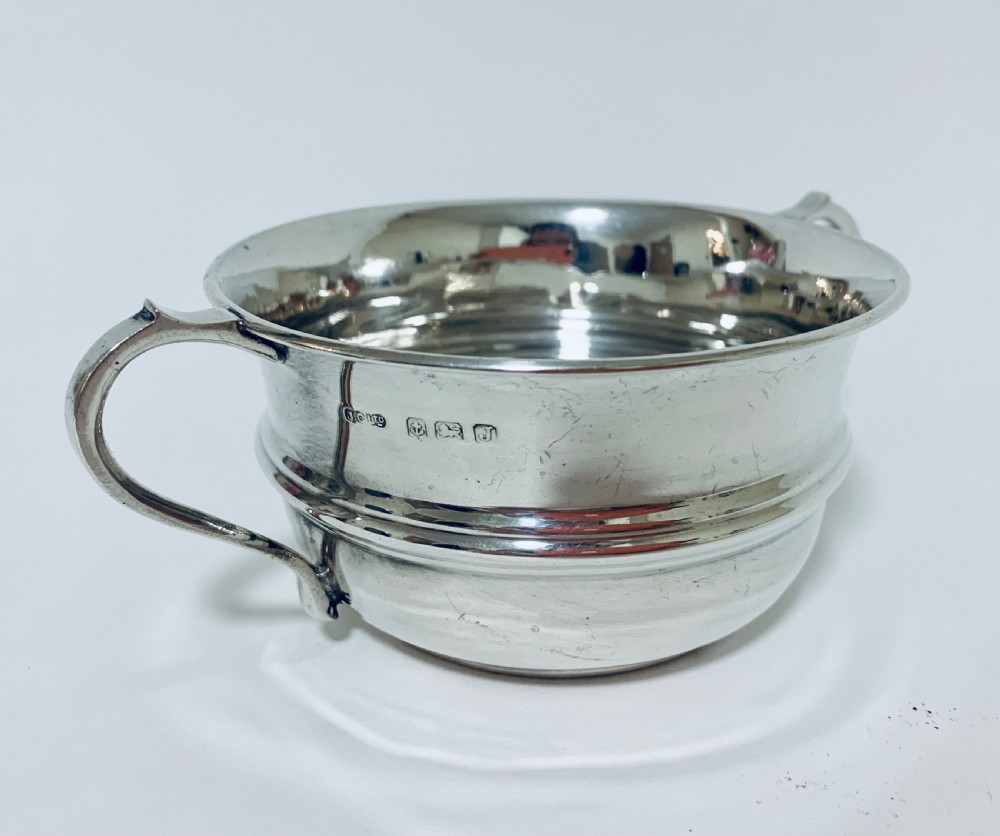 Antique Solid Silver Twin Handled Bowl View VI
