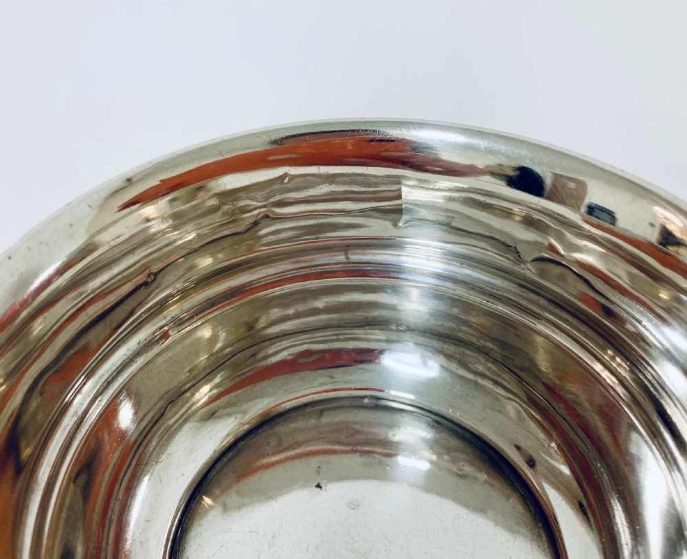 Antique Solid Silver Twin Handled Bowl View VIII