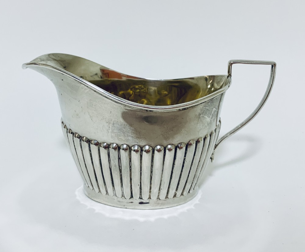 Antique Solid Silver Milk Cream Jug