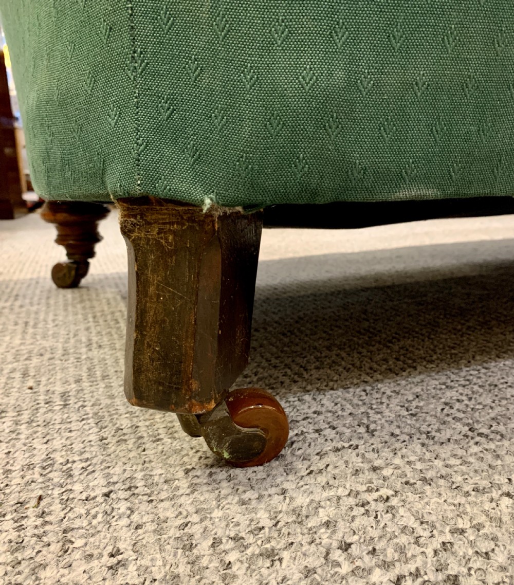 Antique Victorian Buttoned Chesterfield Sofa View XVII