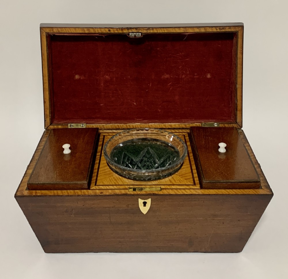 Georgian Mahogany Sarcophagus Tea Caddy