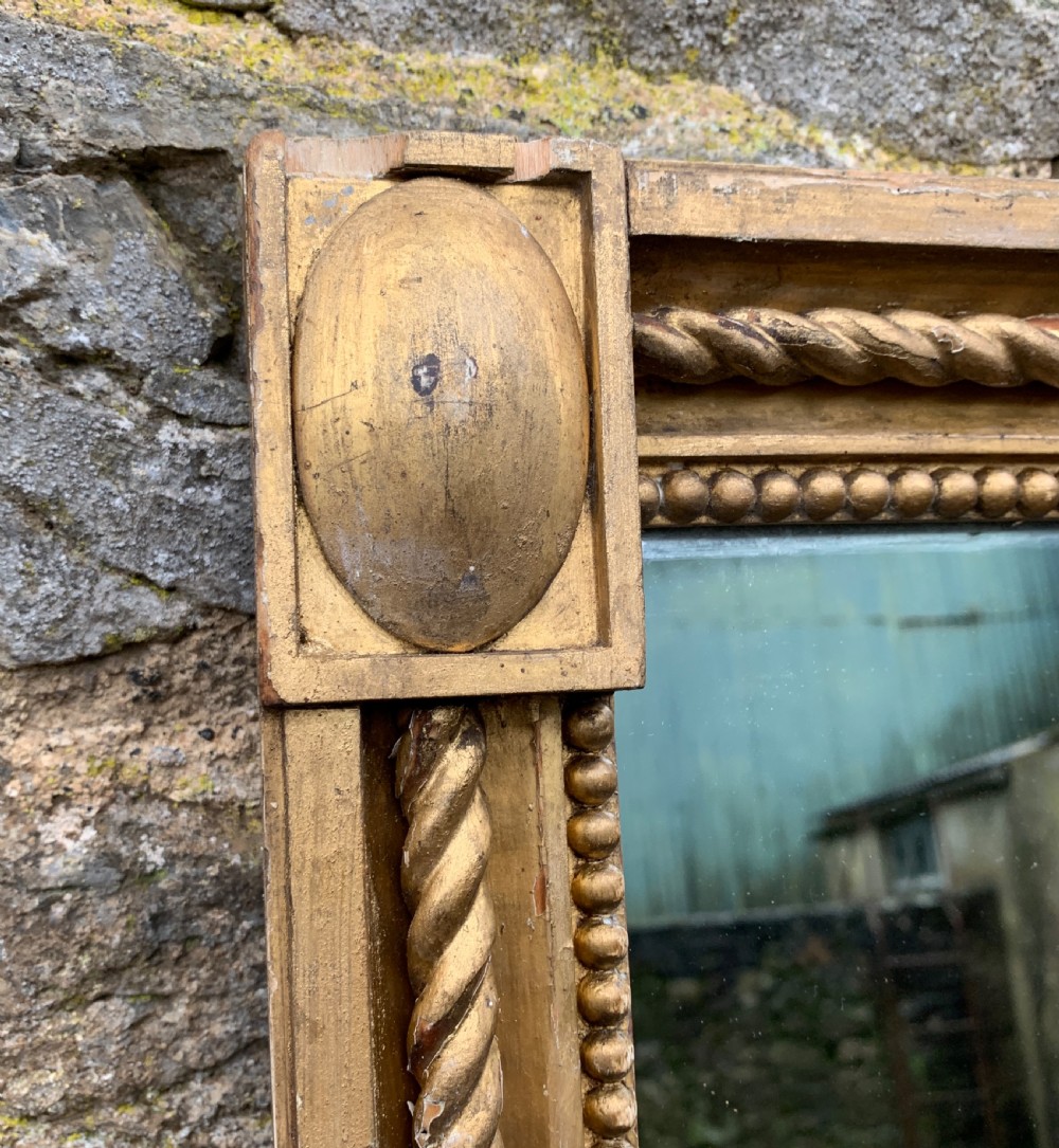 Large Antique French Gilt Pier Mirror View XI