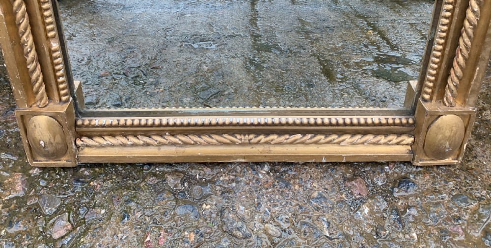 Large Antique French Gilt Pier Mirror View XVIII