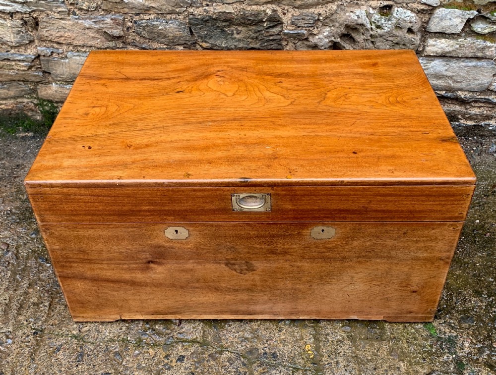 Antique Camphorwood Military Trunk Chest