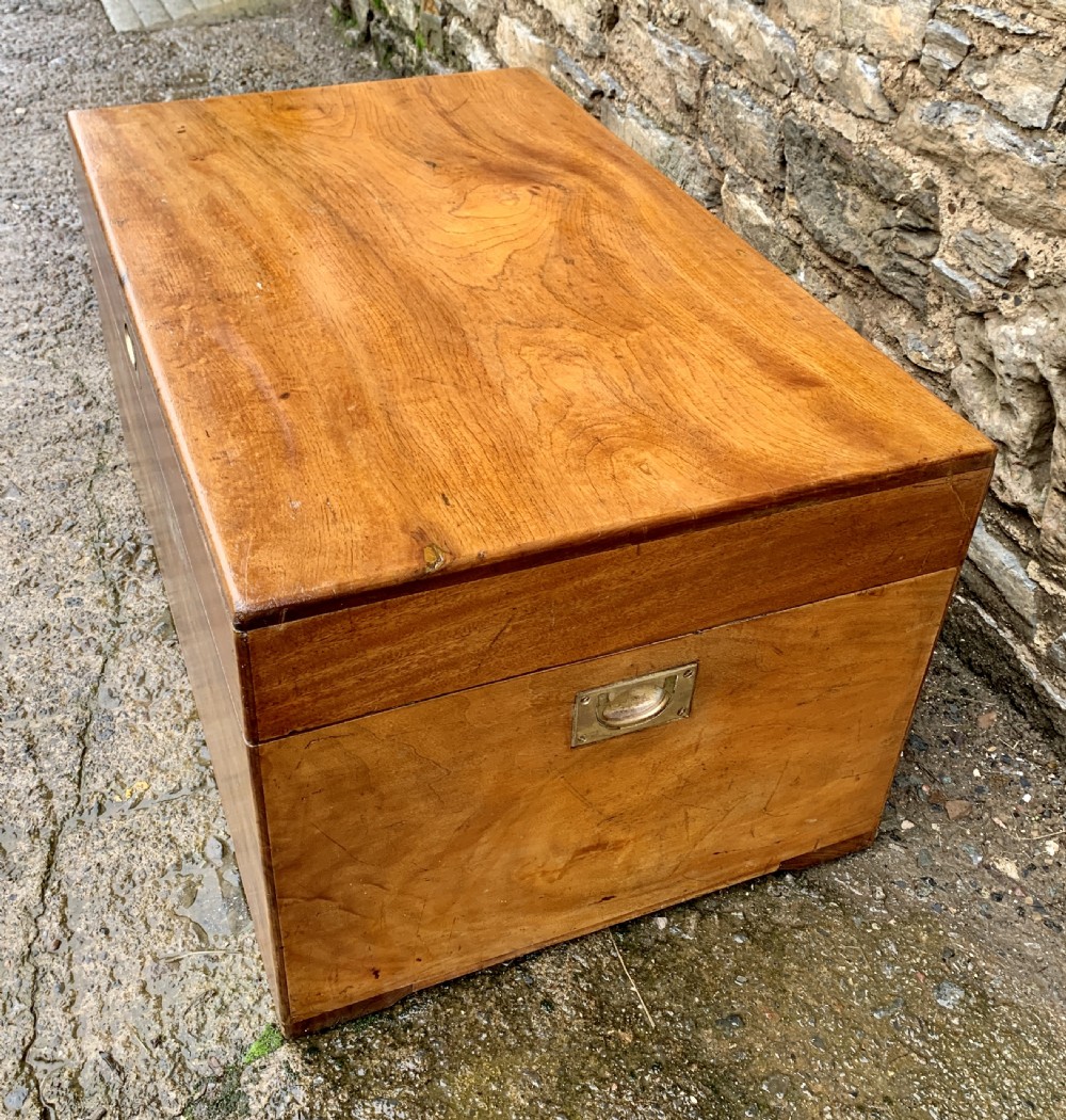 Antique Camphorwood Military Trunk Chest View IV