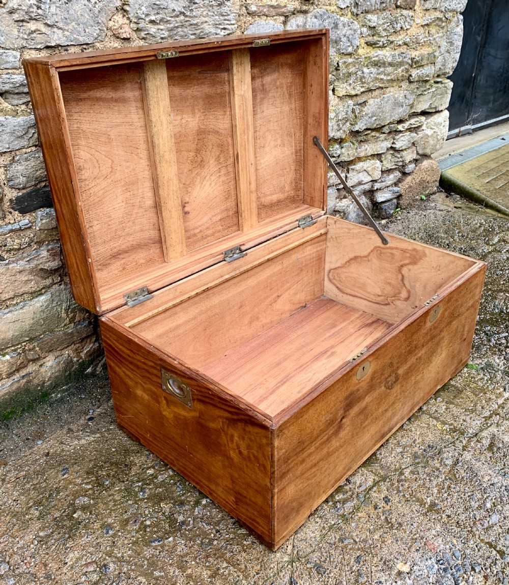 Antique Camphorwood Military Trunk Chest View VIII