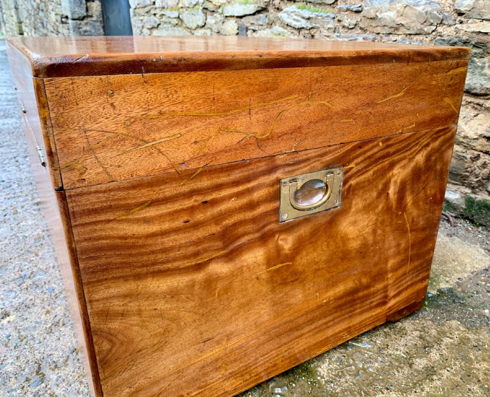 Antique Camphorwood Military Trunk Chest View XI