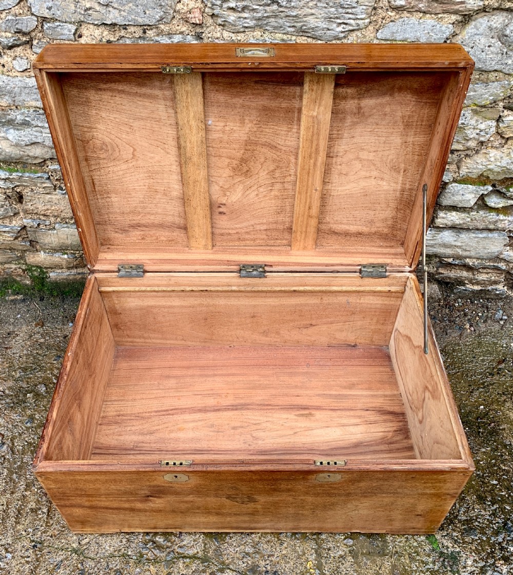 Antique Camphorwood Military Trunk Chest View XIII
