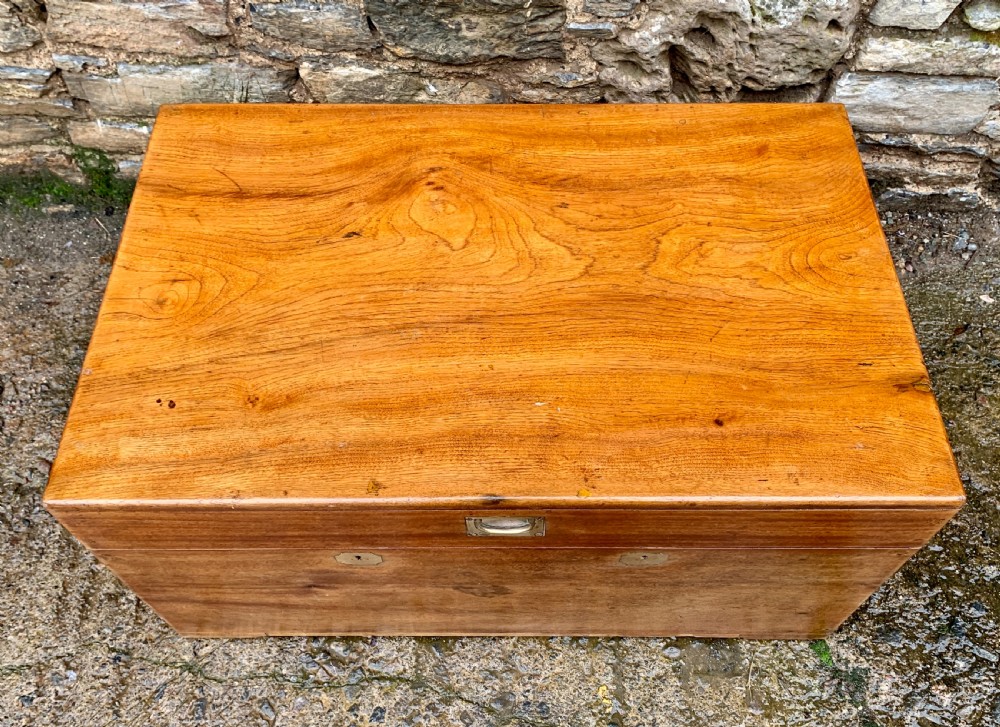Antique Camphorwood Military Trunk Chest View XV
