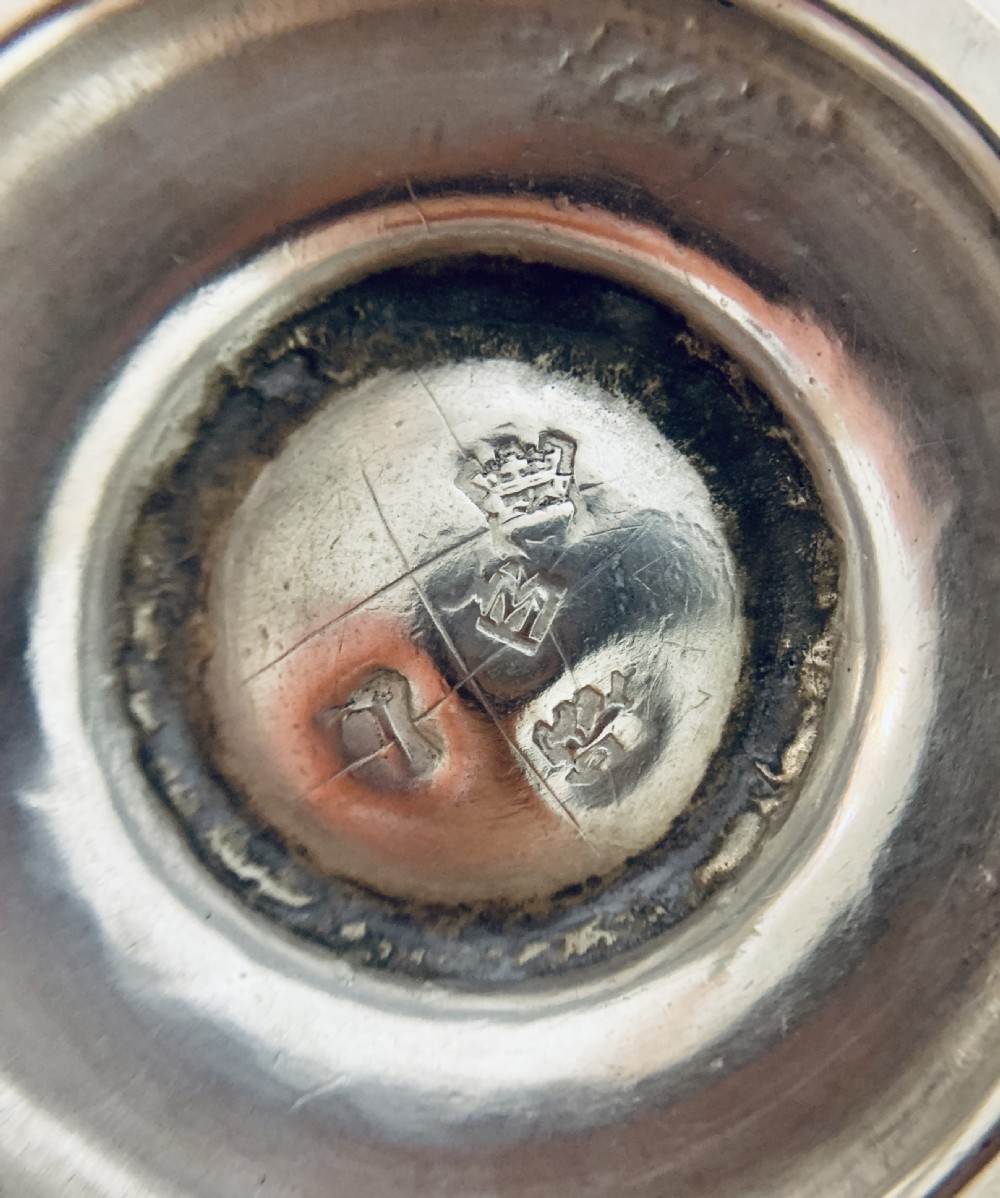 Antique George II Solid Silver Shaker Pounce Pot View IX
