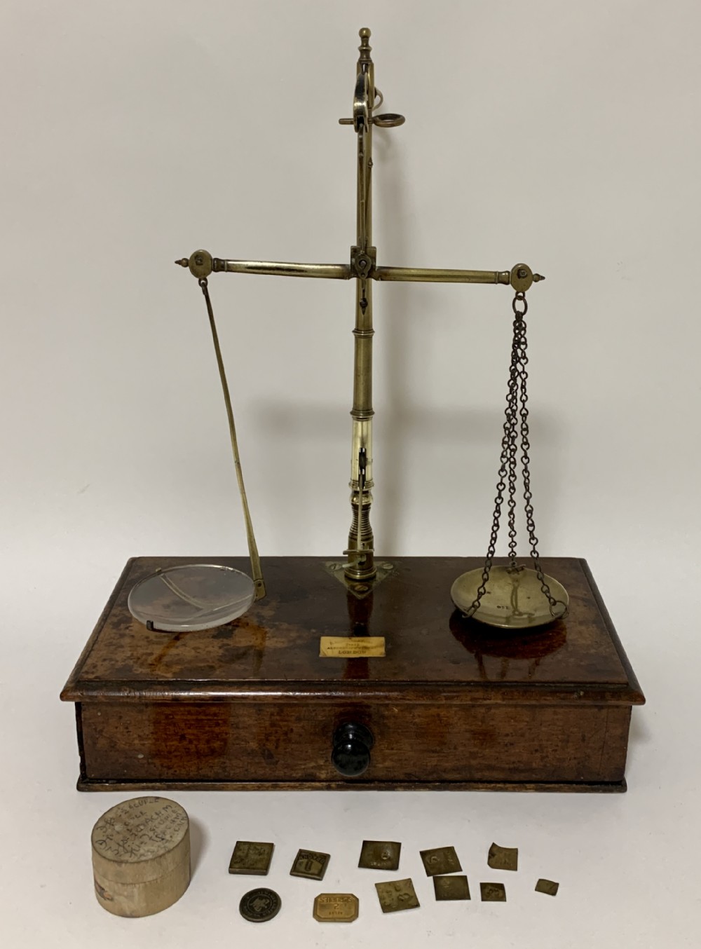 Antique Victorian Apothecary Scales and Weights