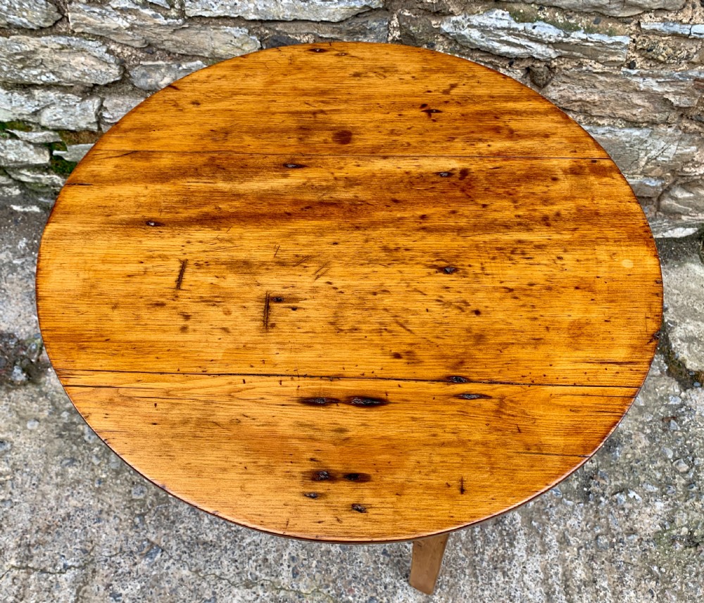 Antique Pine Cricket Table  View VII