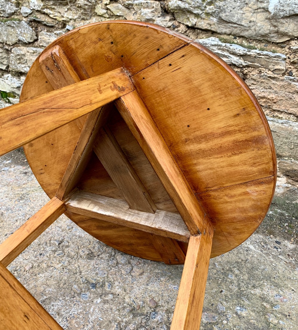 Antique Pine Cricket Table  View VIII