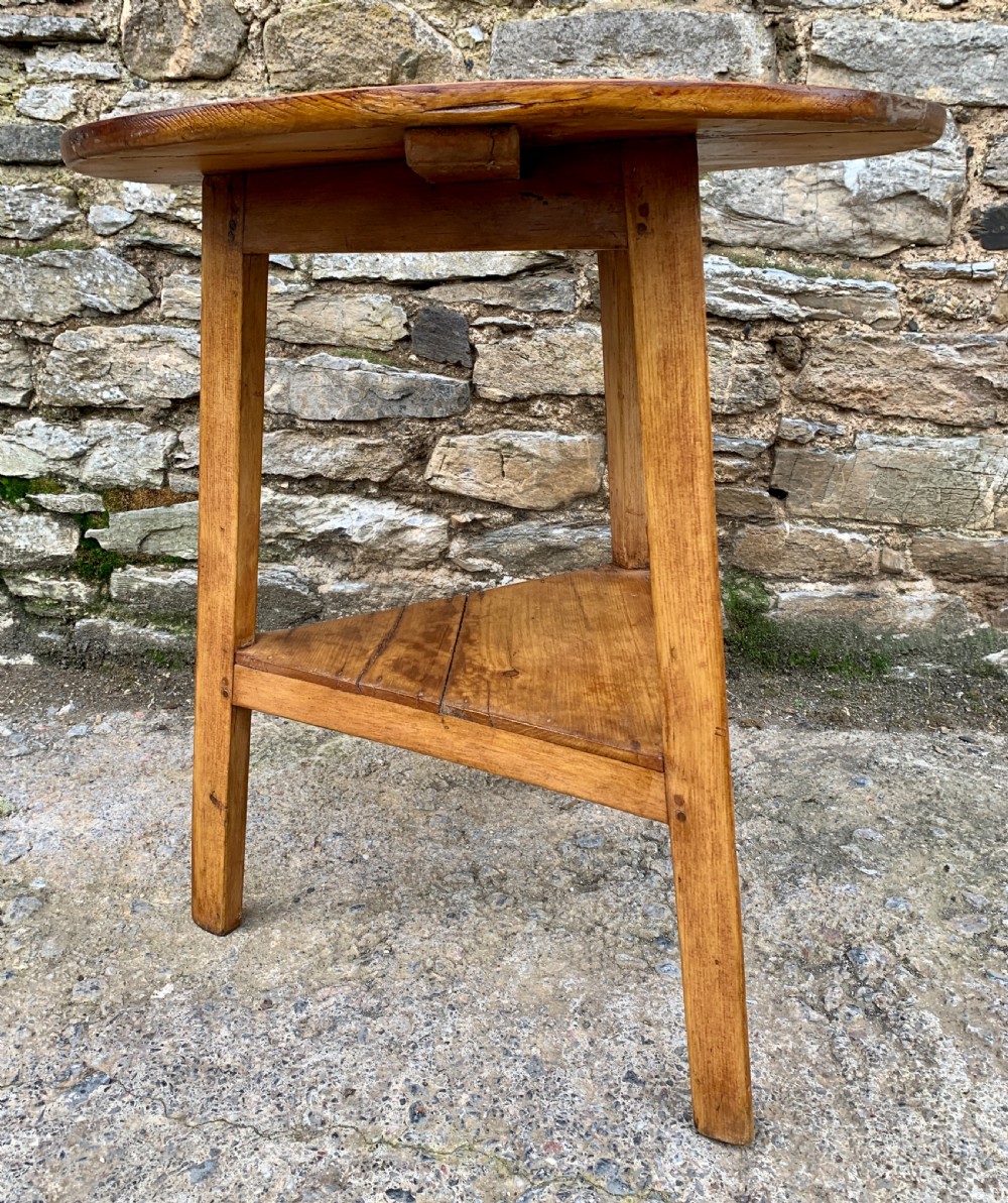 Antique Pine Cricket Table  View XI