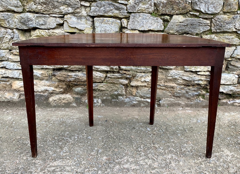 Georgian Mahogany Demi Lune Console Table View VII