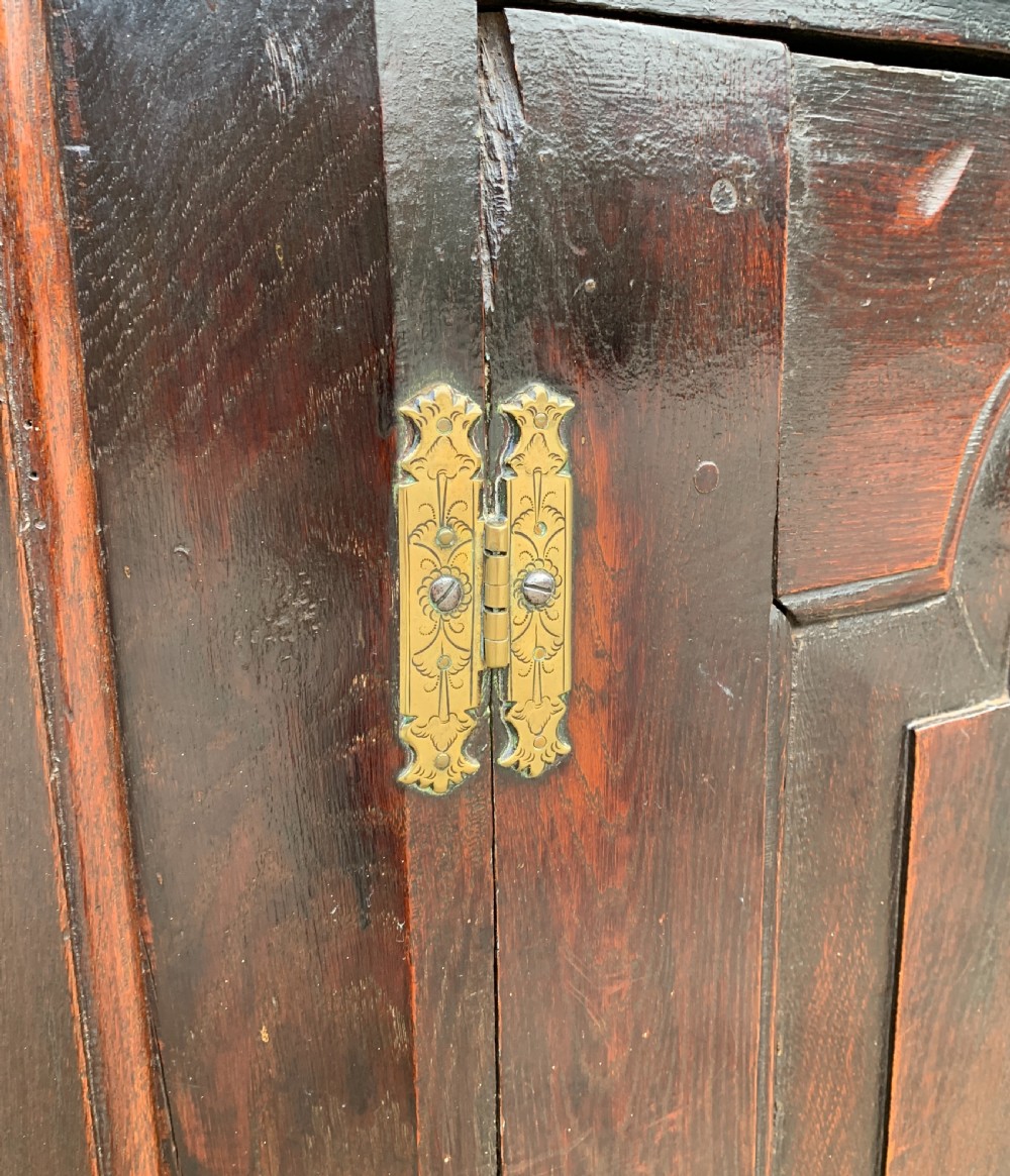 Georgian Oak Hanging Corner Cupboard View III