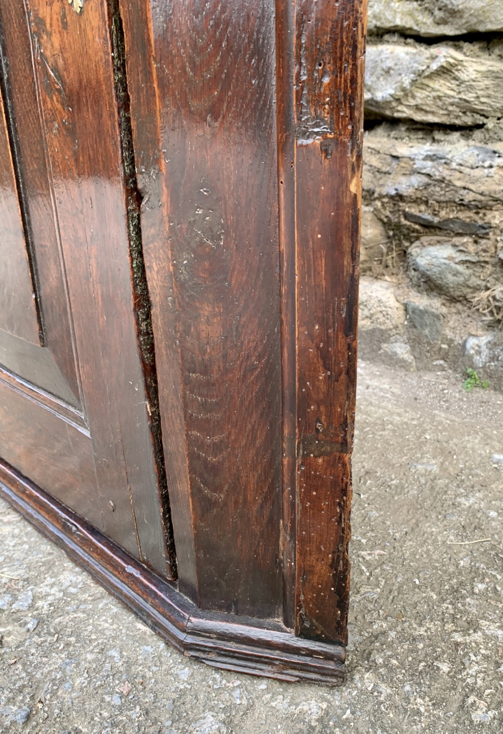 Georgian Oak Hanging Corner Cupboard View XIII