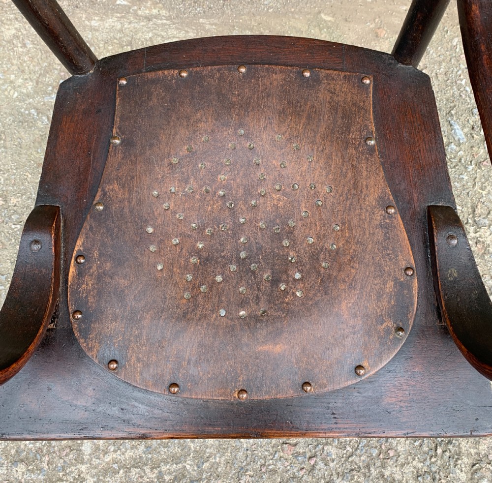 Antique American Armchair with Steamed Bentwood Arms View IV