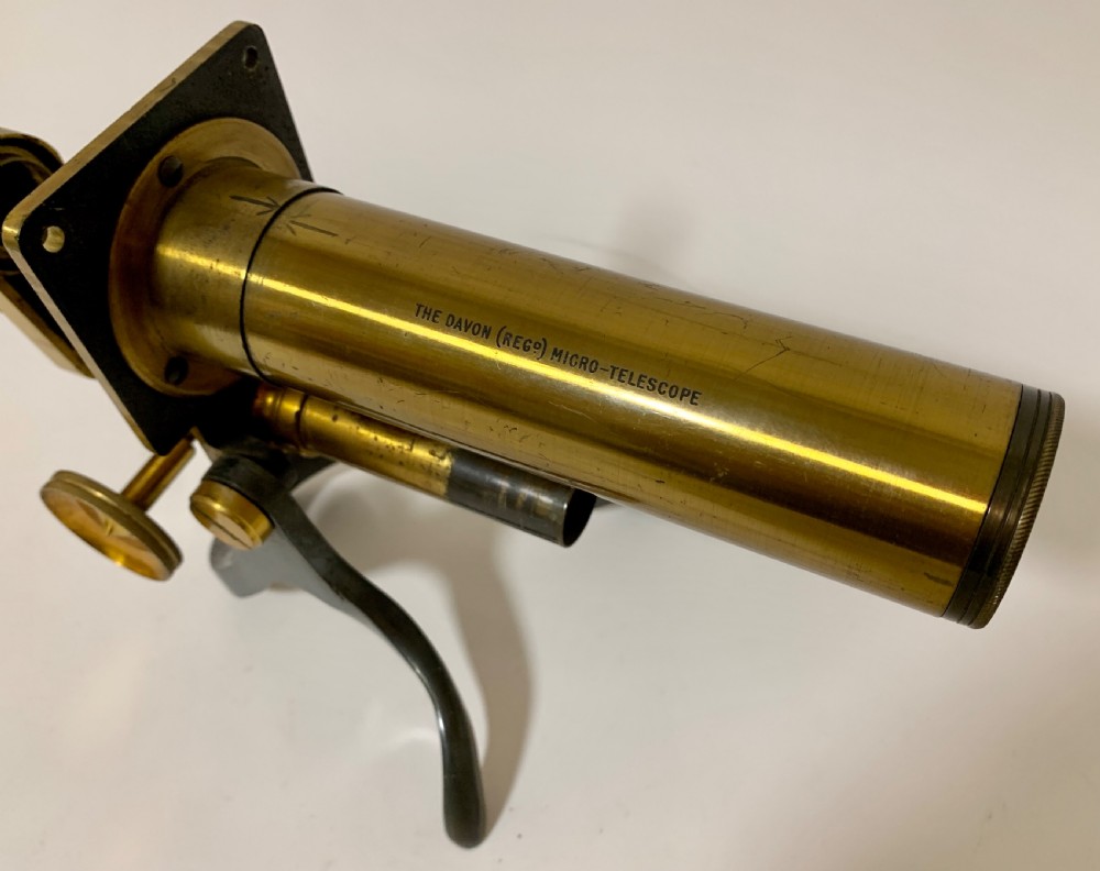 Rare Antique Microscope The Davon Micro-Telescope View XIII